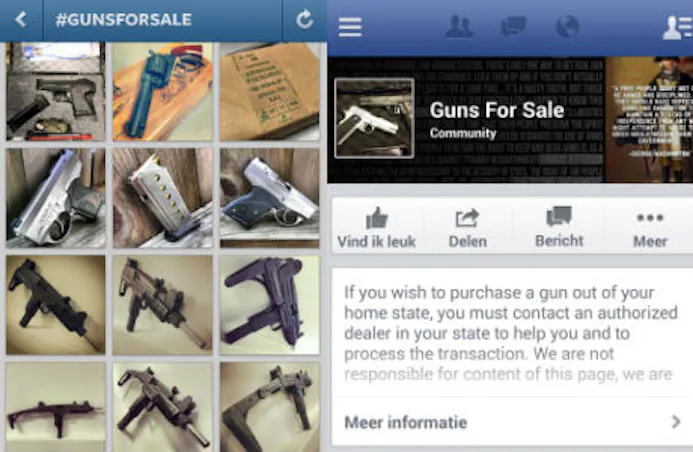 Facebook en Instagram komen met regulatie vuurwapenverkoop-16252176