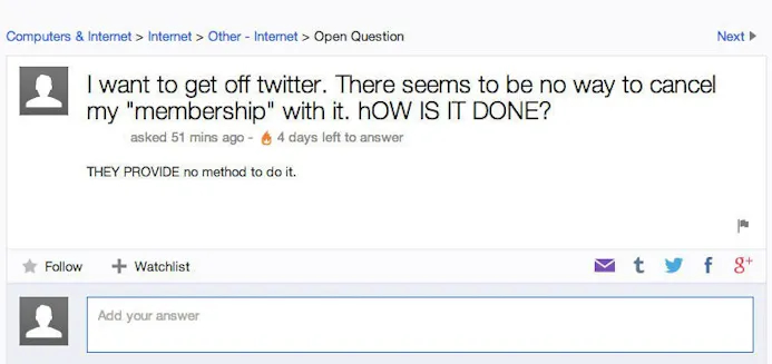 De grappigste vragen over het internet op Yahoo Answers-16252691