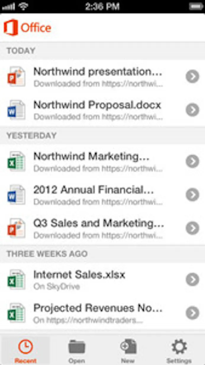 Office Mobile app voor iPhone-16254174