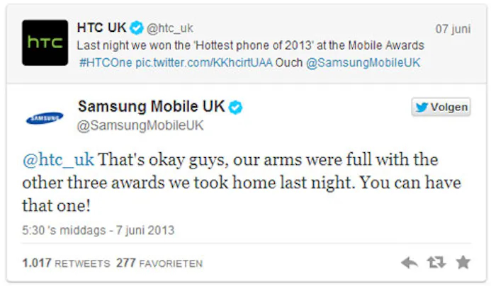 HTC vs Samsung op Twitter-16254446