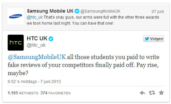 HTC vs Samsung op Twitter-16254449