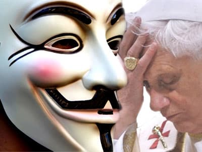 Anonymous haalt Vaticaan offline