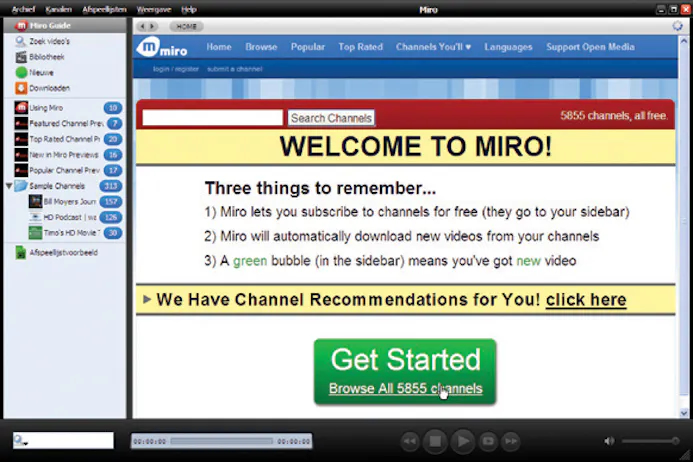 Bekijk elke online video met Miro-16256050