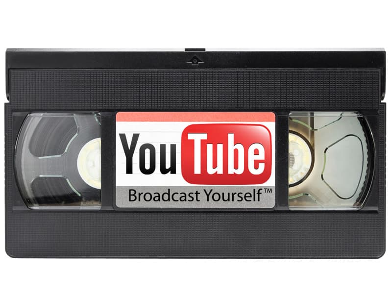YouTube VHS-knop eert verjaardag videoband