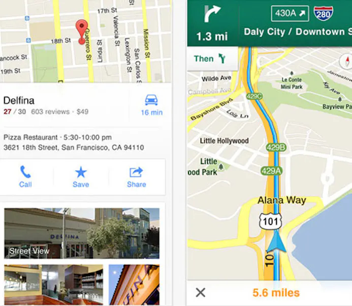 Google Maps-app voor iOS 6-16431430