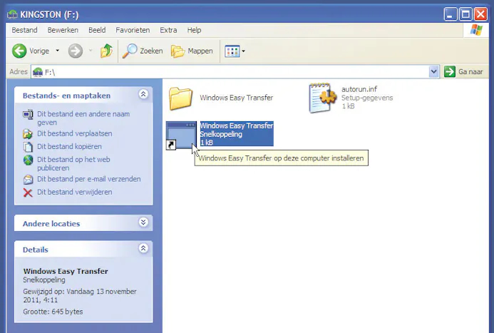 Van XP naar Windows 7: Windows Easy Transfer-16431495