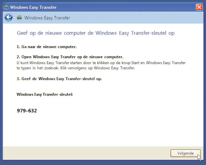 Van XP naar Windows 7: Windows Easy Transfer-16431506