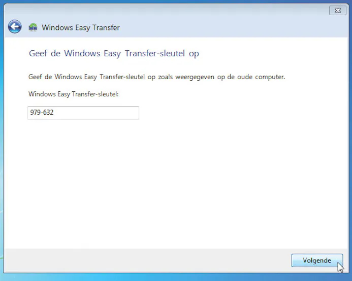 Van XP naar Windows 7: Windows Easy Transfer-16431508