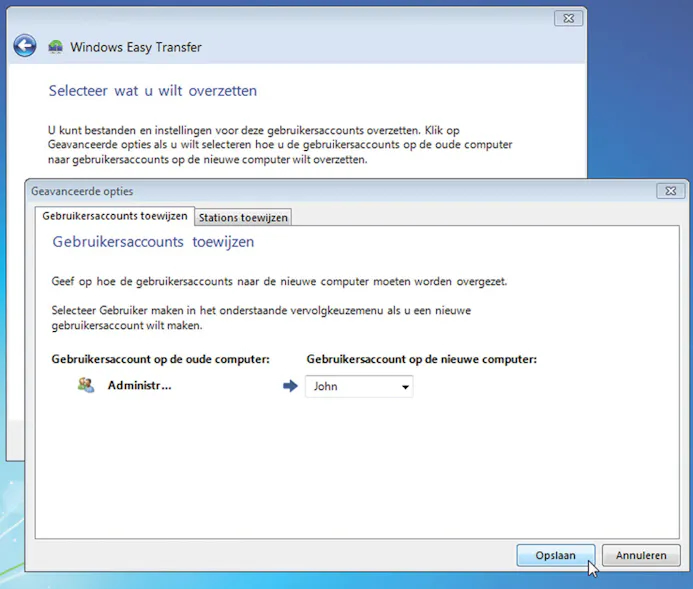 Van XP naar Windows 7: Windows Easy Transfer-16431511