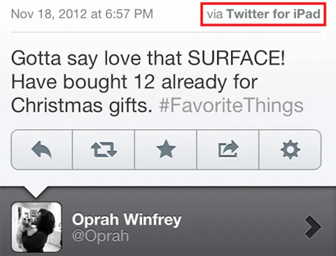 Oprah houdt van Surface op haar iPad-16432379