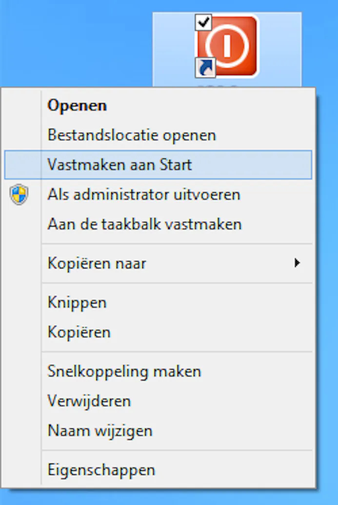 Windows 8 afsluiten met één klik-16432481