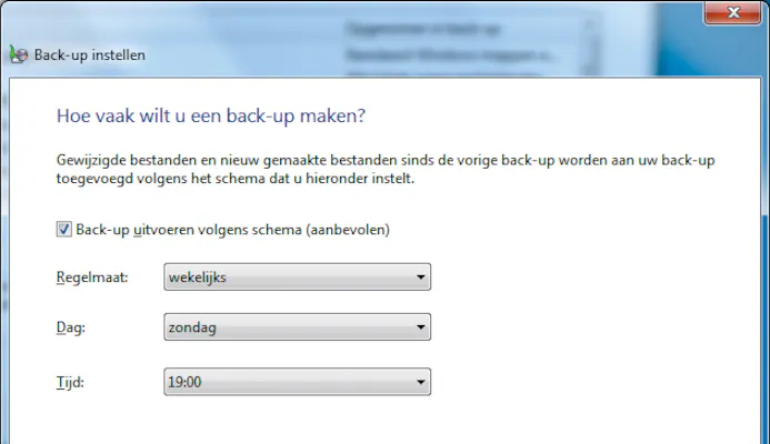 Aan de slag met de backup-functie van Windows 7-16473011