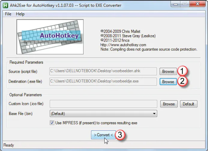 AutoHotKey: Zet Windows naar uw hand-16475406