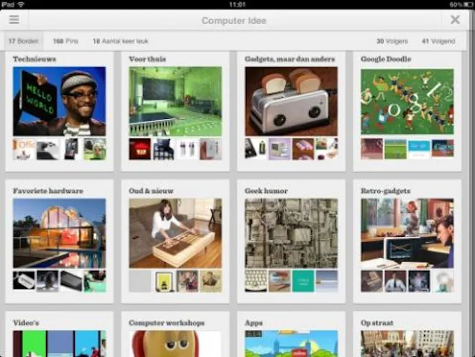 Pinterest introduceert apps voor Android en iPad-16476368