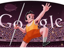 Olympische Spelen speerwerpen Google Doodle [UPDATE]