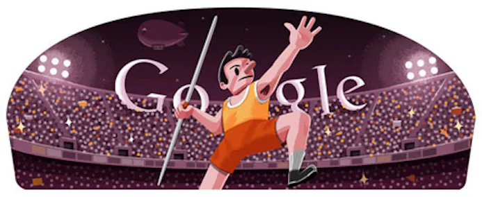 Olympische Spelen speerwerpen Google Doodle [UPDATE]-16478191