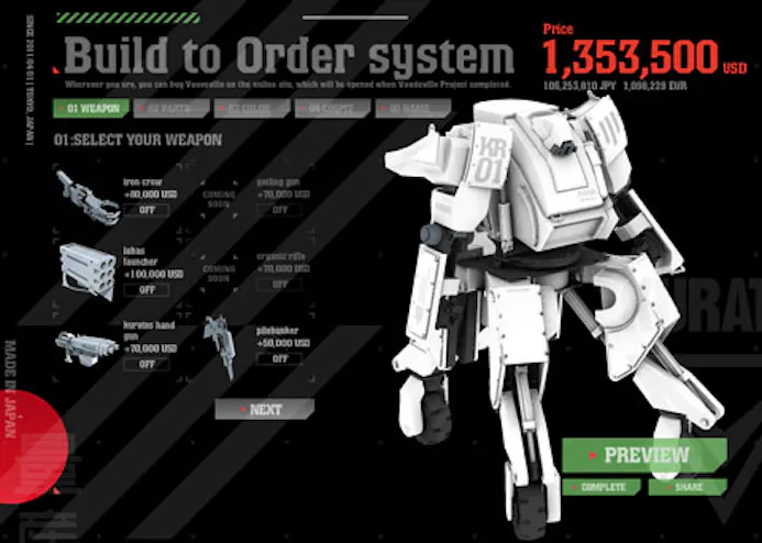 Kuratas gewapende robot van 4 meter te koop-16478224