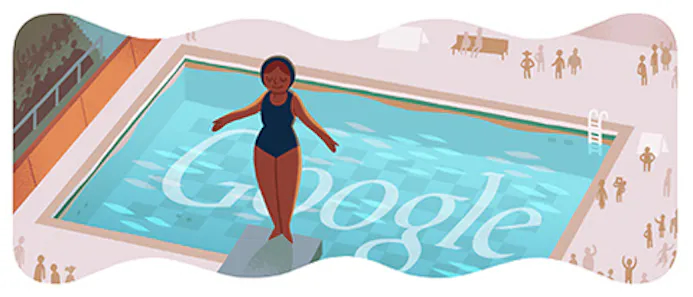Olympische Spelen schoonspringen Google Doodle-16478810