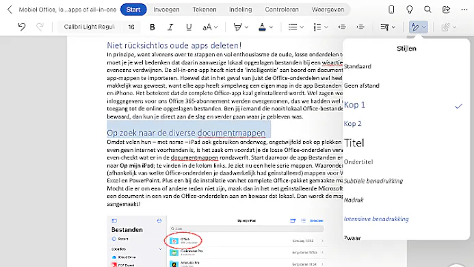 Office voor smartphone: Losse apps of all-in-one?-18713893