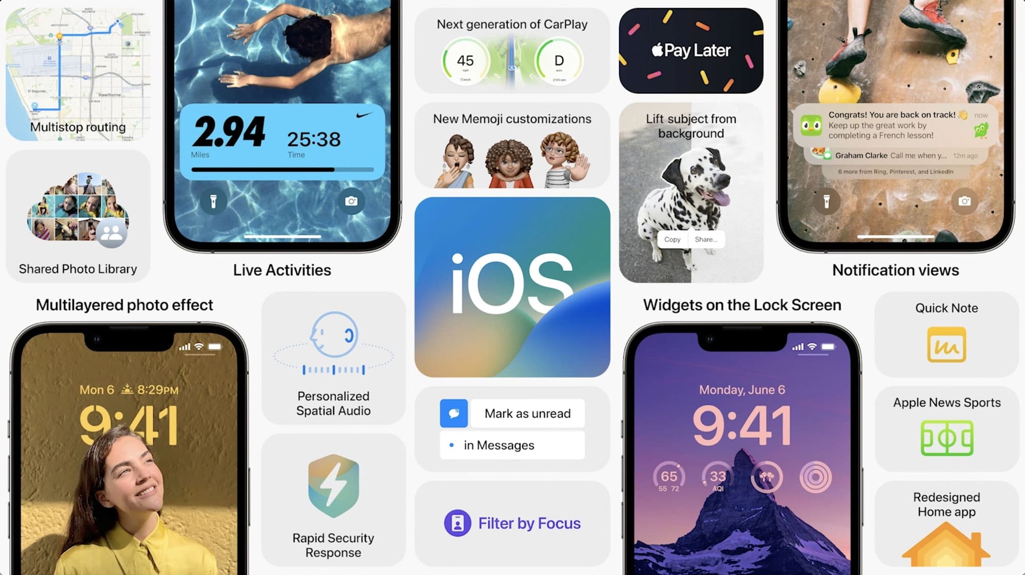 iOS 16 en watchOS 9: de belangrijkste veranderingen