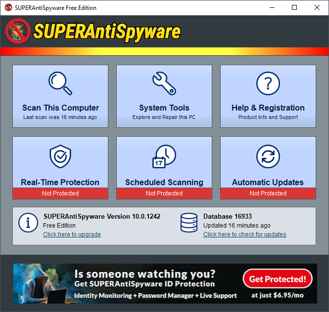 SuperAntiSpyware - Ongewenste bestanden opsporen