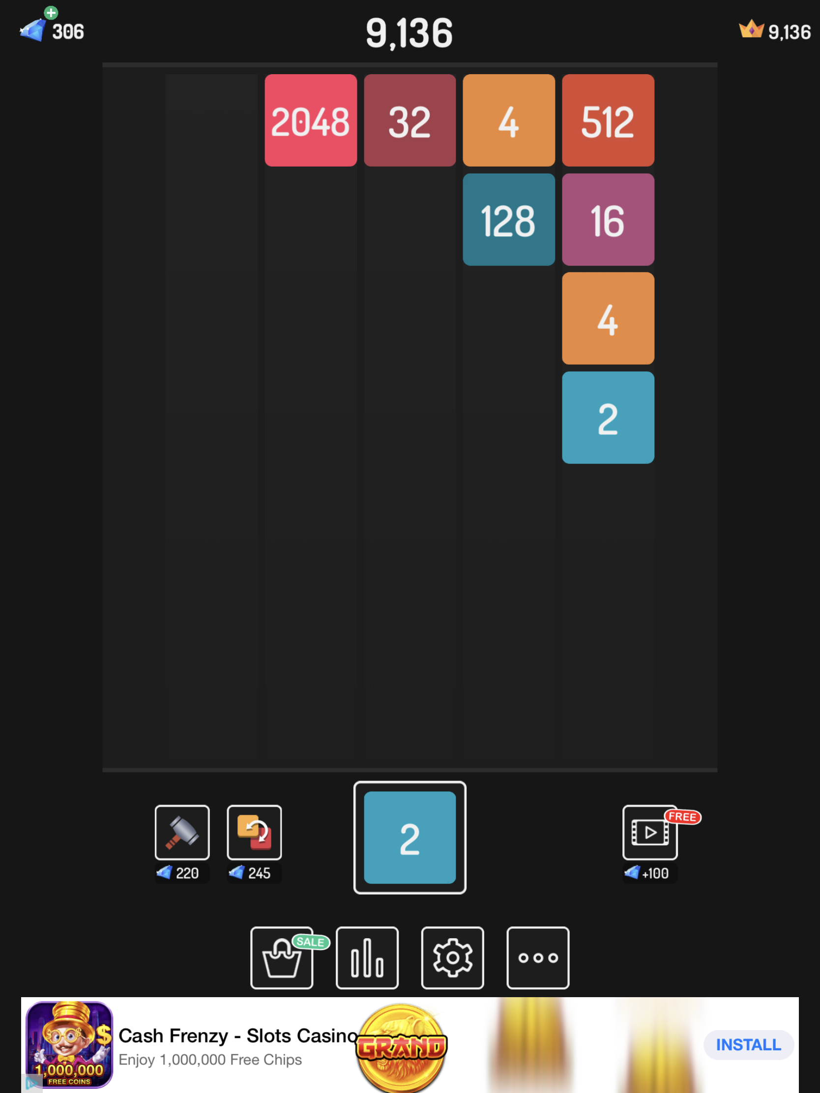 X2 Blocks - Combinatie van Tetris met 2048