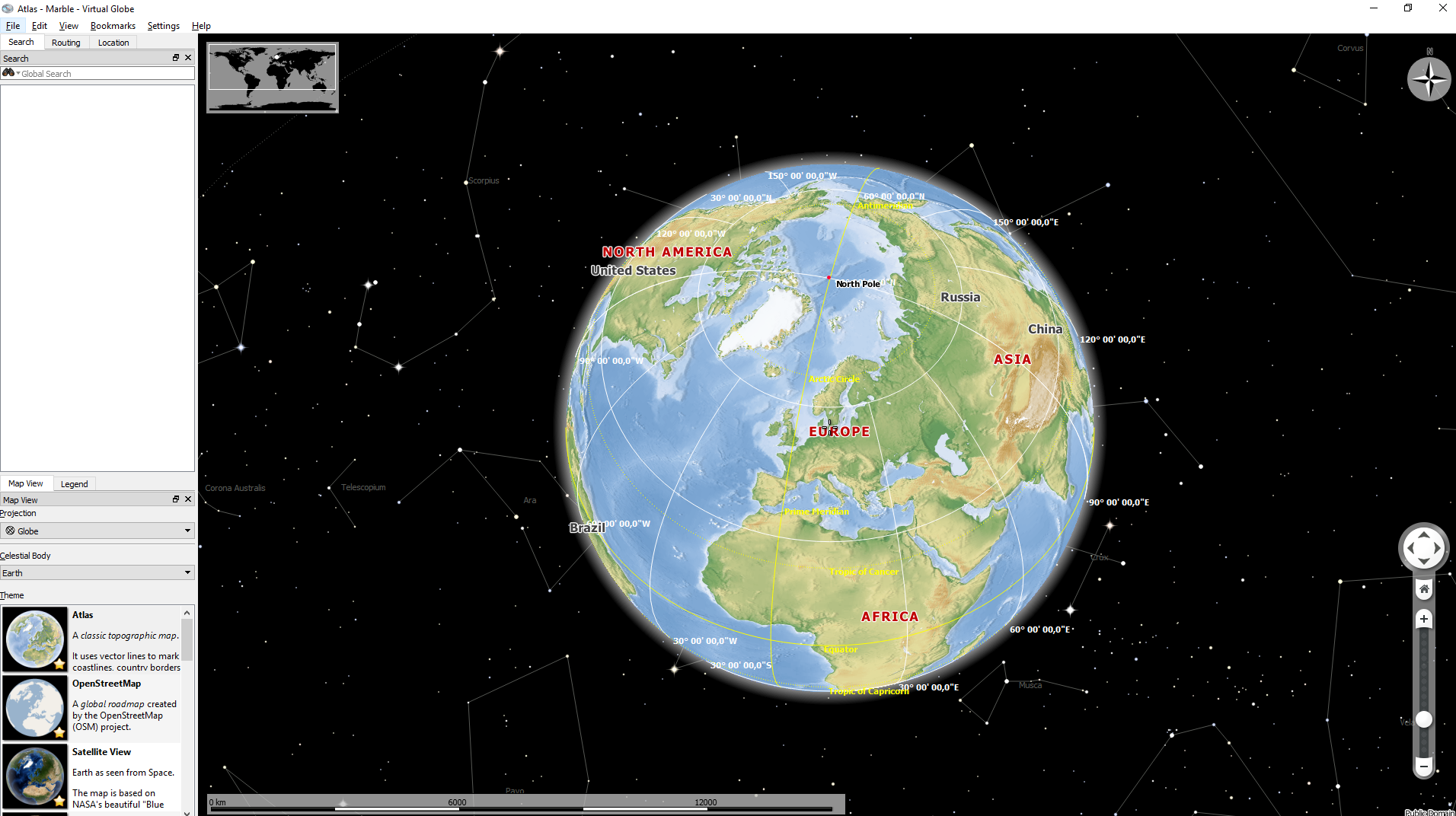 Marble - Een mooi alternatief voor Google Earth