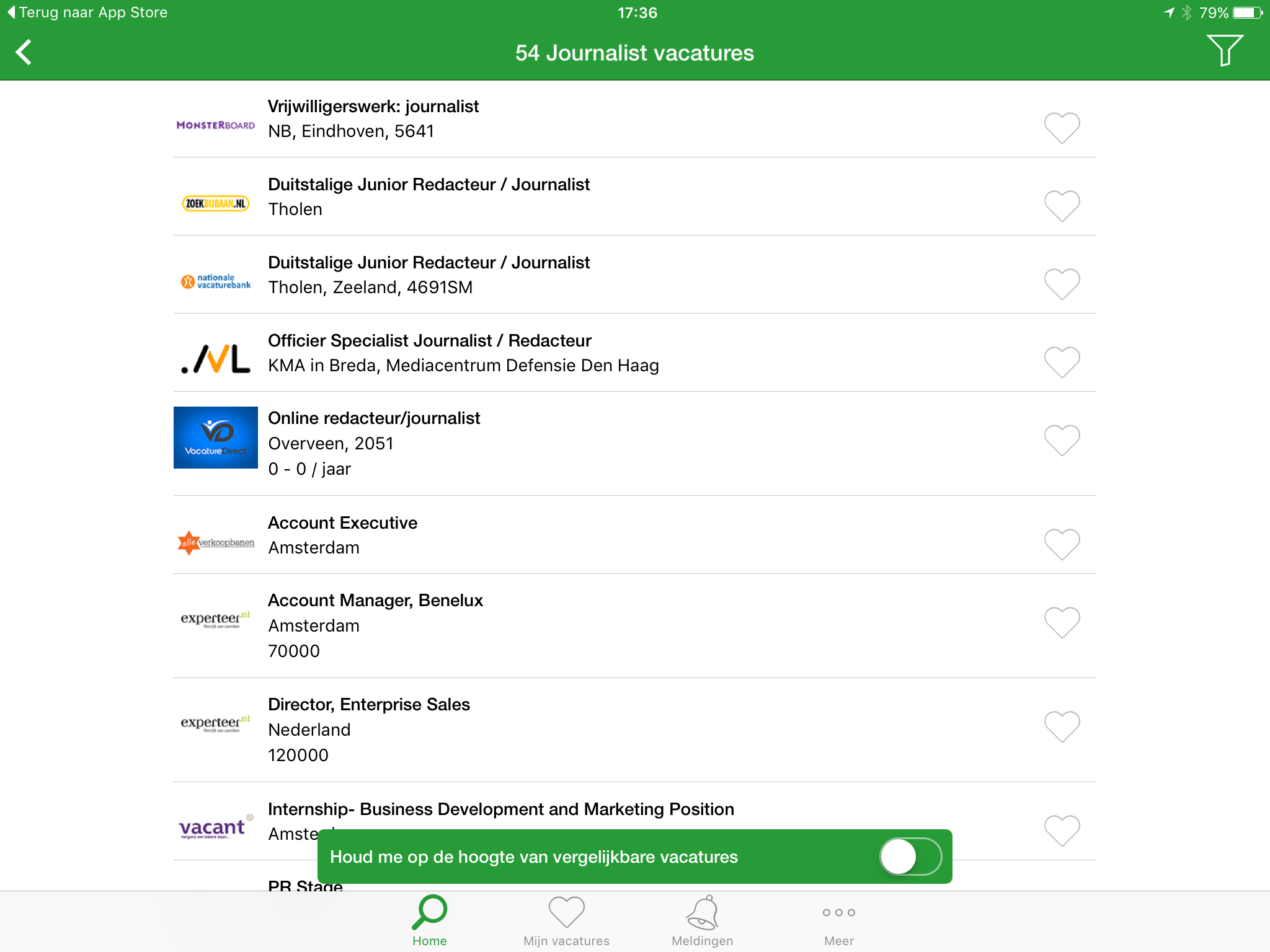 Adzuna - Handige app om vacatures te zoeken