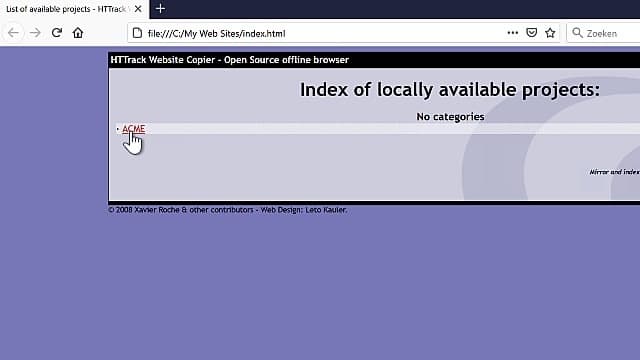 WinHTTrack: lokaal websites bewaren!