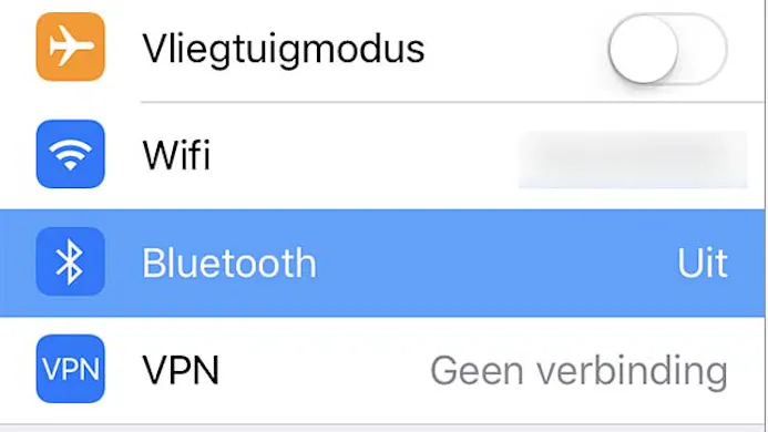 Zet Bluetooth in iOS 11 echt uit via de app Instellingen
