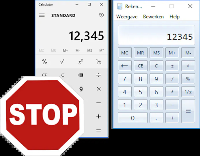 Tip 03 Met Old Calculator for Windows 10 krijg je de oude rekenmachine terug Windows 10.