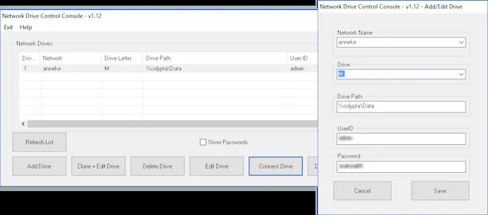 Tip 04 Network Drive Control geeft uitgebreide opties om netwerkbronnen te koppelen aan een schijfletter.