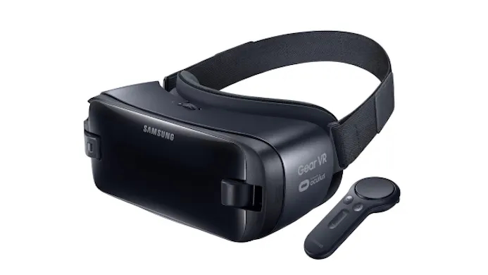 De Samsung Gear VR met controller