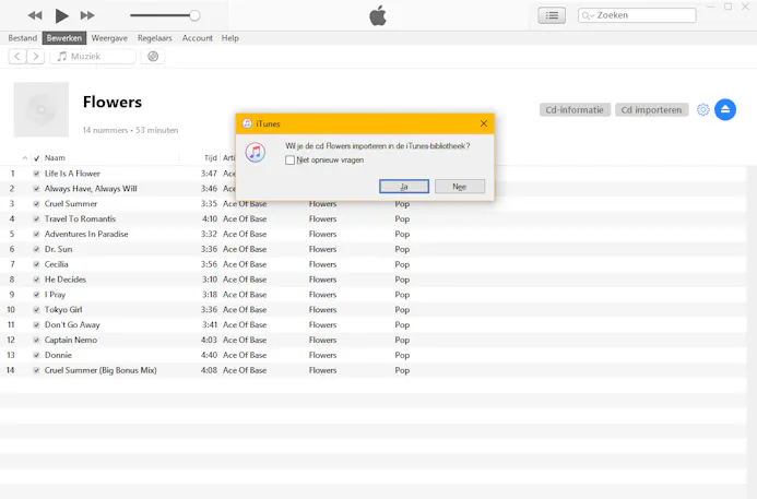 Tip 04 Plaats de cd en iTunes weet precies wat het moet doen.