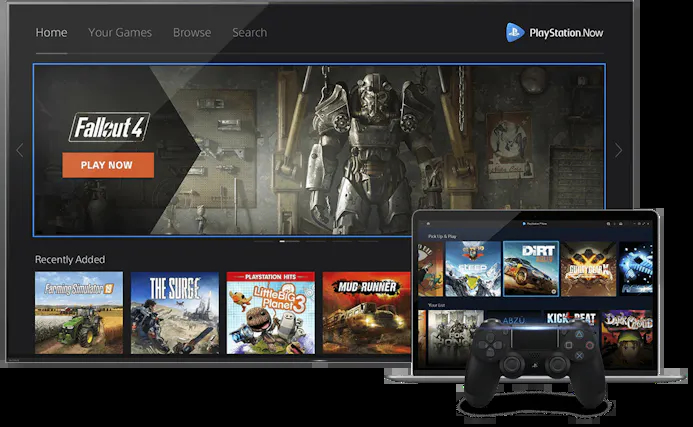 Via PlayStation Now kunnen spellen op PlayStation-consoles en pc gestreamd worden.