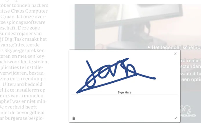 Zet een virtuele handtekening, wel zo makkelijk.