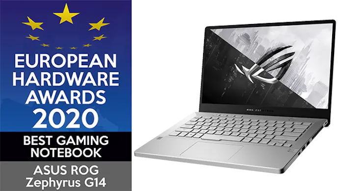 De ROG Zephyrus G14 won tijdens de European Hardware Awards al eerder een prijs voor beste gaming notebook.
