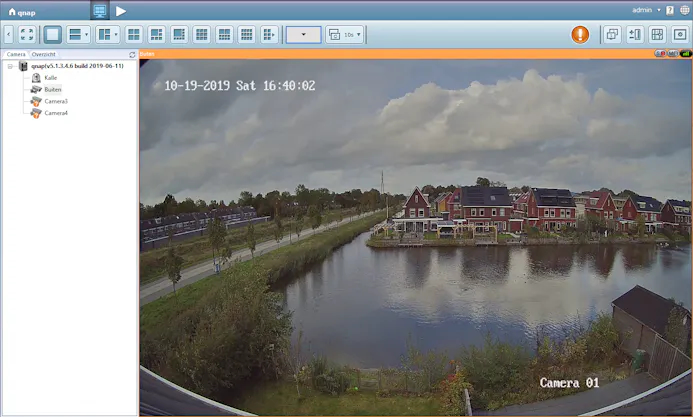 Met de software QVR-Monitor kun je live beelden bekijken.
