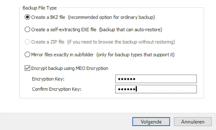 Tip 05 Als je dat nodig vindt, kun je de back-up beveiligen met een wachtwoord.