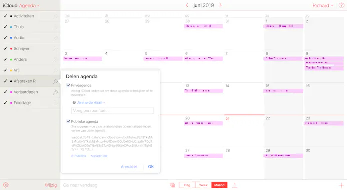 Tip 06 Je kunt een alleen-lezen versie van je agenda in je Google-kalender importeren.