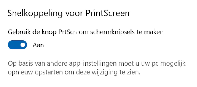 Zo kun je altijd PrintScreen gebruiken om schermafbeeldingen te maken met Knippen en aantekenen.