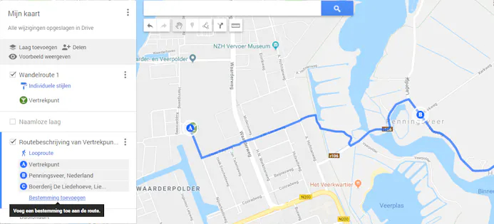 Vanuit Google Maps creëer je zonder al te veel moeite ook je persoonlijke (route)kaarten.