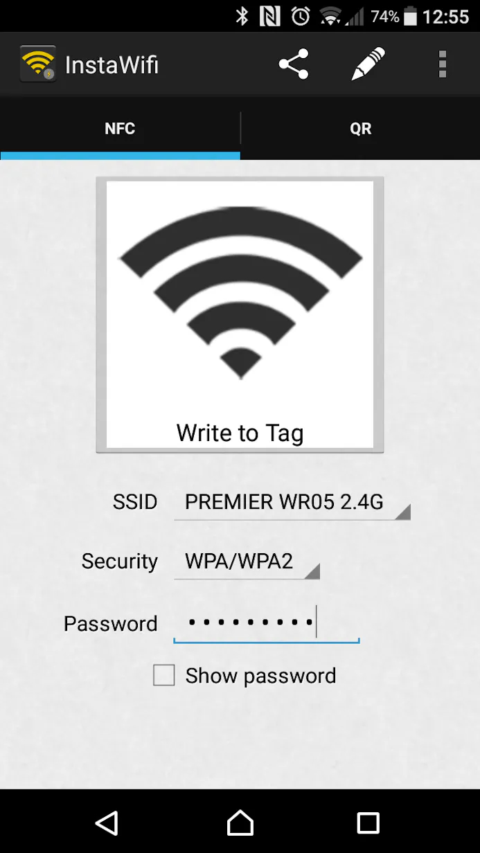 Met InstaWifi hoeven je bezoekers maar een nfc-tag in te scannen om met je wifi-netwerk te verbinden.