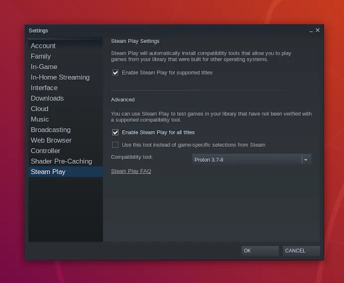 05 Steam Play is de makkelijkste manier om Windows-games in Linux te spelen.