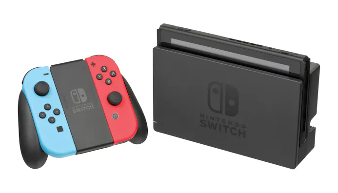 De Nintendo Switch kan zowel aan de televisie gesloten worden via de bijgeleverde ‘dock’, of als handheld onderweg gebruikt worden.