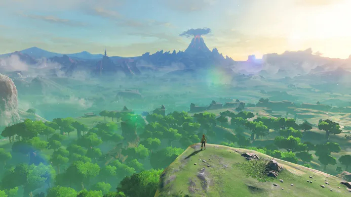 In de gigantische open wereld van The Legend of Zelda: Breath of the Wild kun je gaan en staan waar je maar wilt.