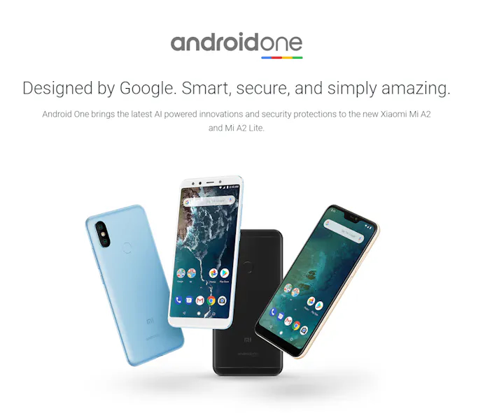 Op www.android.co/one kun je zien welke toestellen Android One draaien.
