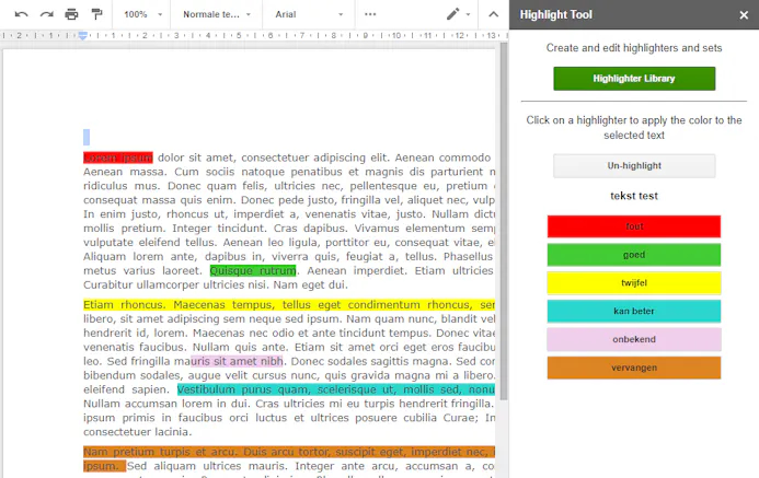 Tip 01: Highlight Tool maakt het heel gemakkelijk om een samenvatting te maken van een tekst.