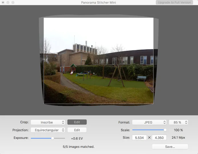 Tip 04: Je hoeft de foto’s alleen maar naar het programma te slepen. Panorama Stitcher doet de rest.
