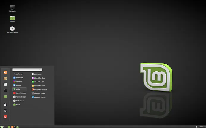 Linux Mint biedt met Cinnamon een klassieke en gebruiksvriendelijke desktopomgeving aan.